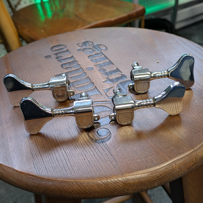 Schaller 2+2 Bass Tuners c1980s West Germany Chrome