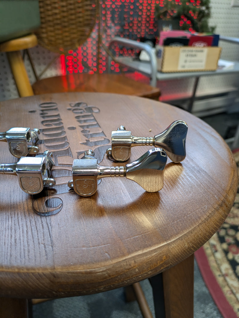 Schaller 2+2 Bass Tuners c1980s West Germany Chrome