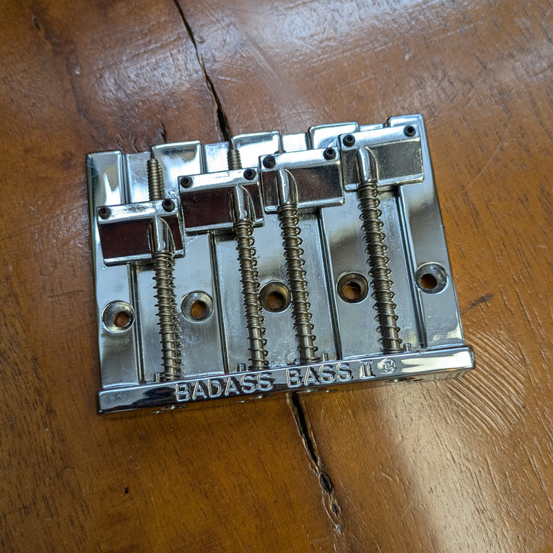 Leo Quan Badass II Bass Bridge c1980s Chrome *Un-Notched*