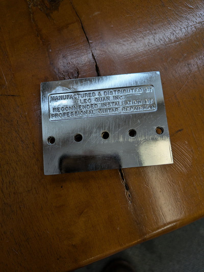 Leo Quan Badass II Bass Bridge c1980s Chrome *Un-Notched*