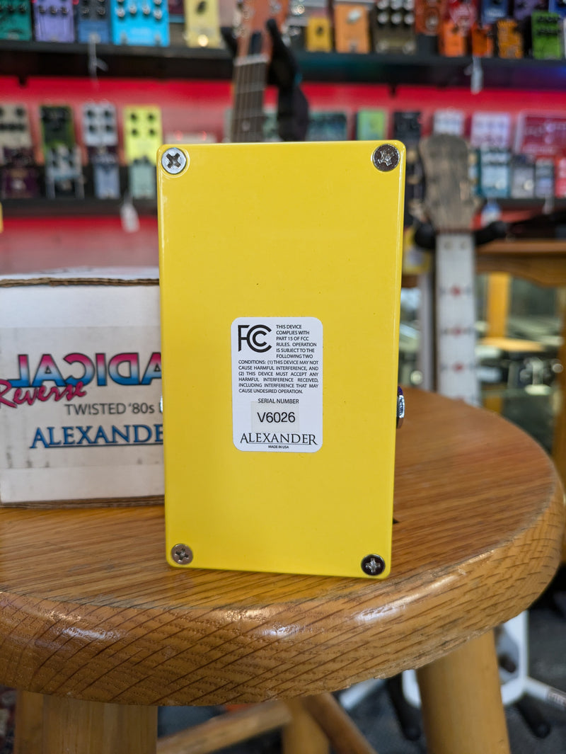 80s delay pedal Alexander Pedals Reverse Radical Delay Pedal w/Box #V6026