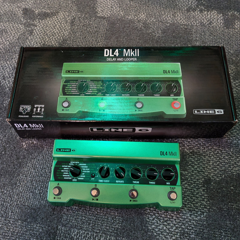 Line 6 DL4 MkII Delay Modeler Pedal w/Box & Power