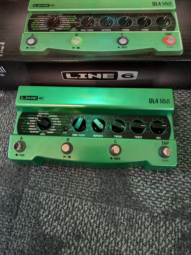 Line 6 DL4 MkII Delay Modeler Pedal w/Box & Power