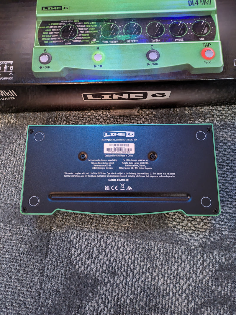 Line 6 DL4 MkII Delay Modeler Pedal w/Box & Power