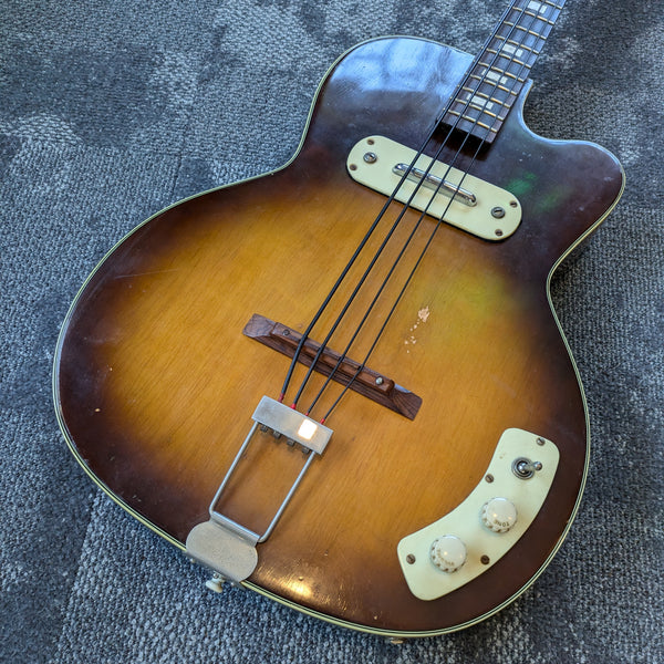 Kay K-5965 4-String Electric Bass c1950s Sunburst #NA