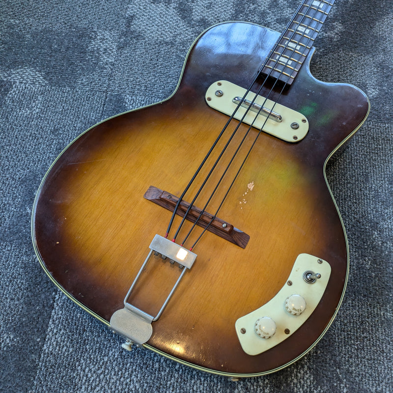 Kay K-5965 4-String Electric Bass c1950s Sunburst