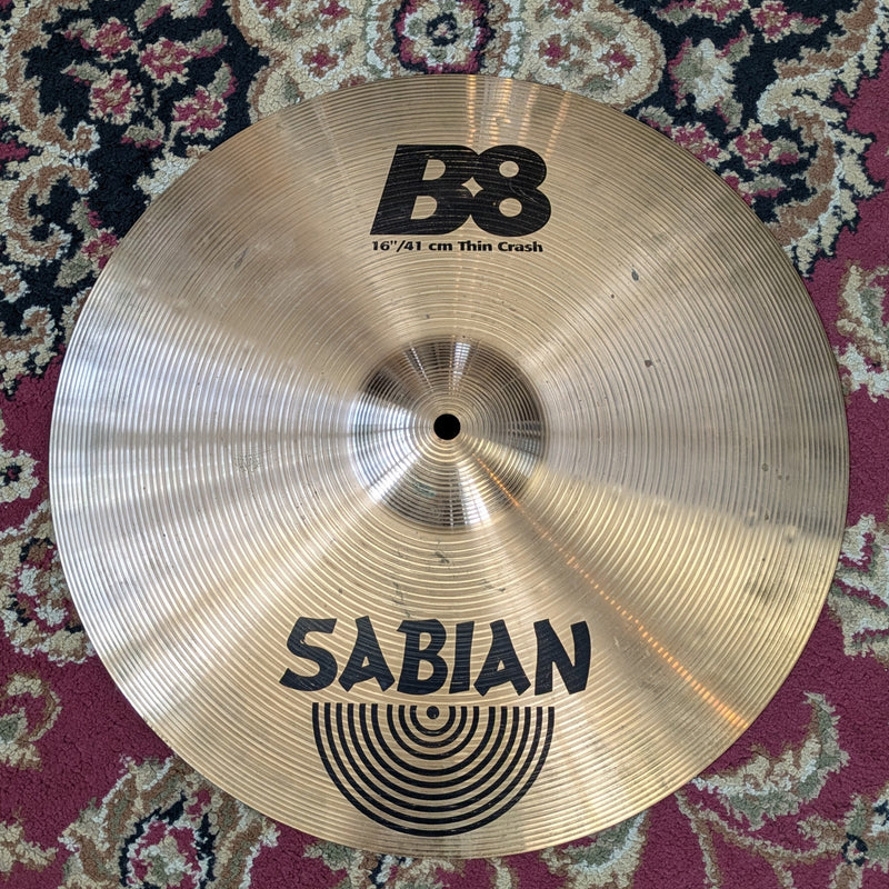 Sabian B8 16" Thin Crash Cymbal