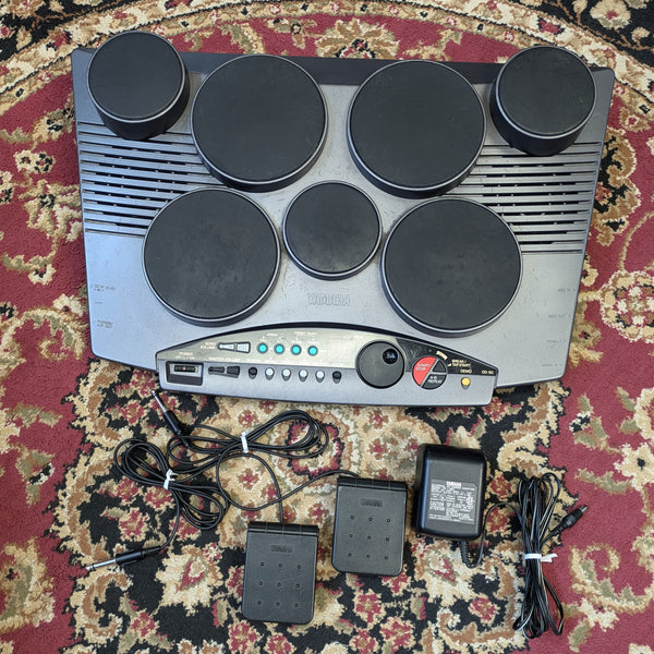 Yamaha DD-50 Digital Drum Pad w/Hi-Hat/Bass Drum Footswitches/Power Supply #7129360