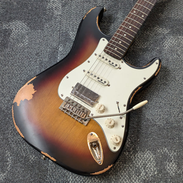 Vintage V6 Paul Rose Signature Electric Guitar Distressed Sunset Sunburst #I22070131