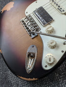 Vintage V6 Paul Rose Signature Electric Guitar Distressed Sunset Sunburst