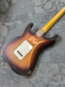 Vintage V6 Paul Rose Signature Electric Guitar Distressed Sunset Sunburst