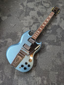 Vintage VS6V ReIssued Electric Guitar Vintage-Style Vibrato Gun Hill Blue *B-Stock*