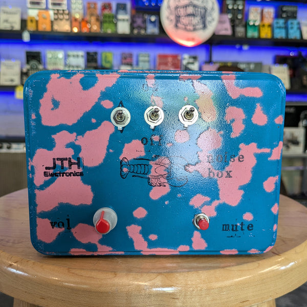 JTH Electronics 3-Pickup Piezo Noisebox "Lobstah" Two-Tone Blue/Pink (6x4.5x2.25")