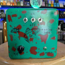 JTH Electronics 3-Pickup Piezo Noisebox "Fish" Two-Tone Green/Rust (6x6x3")