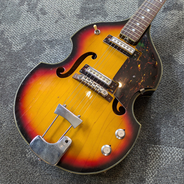 BlackJack Viola Electric Guitar Hollowbody Sunburst c1966-67 Japan
