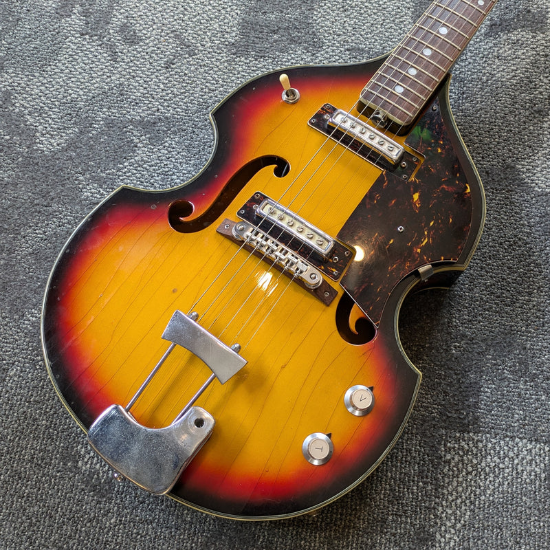 BlackJack Viola Electric Guitar Hollowbody Sunburst c1966-67 Japan