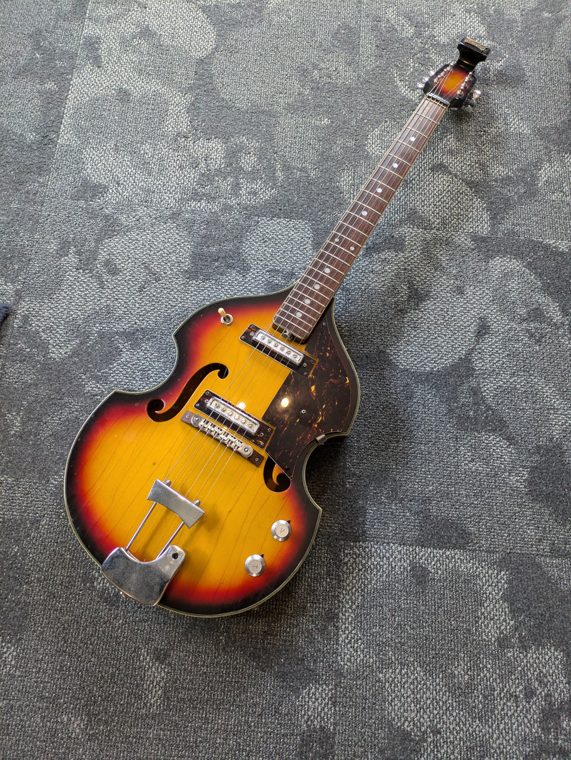 BlackJack Viola Electric Guitar Hollowbody Sunburst c1966-67 Japan