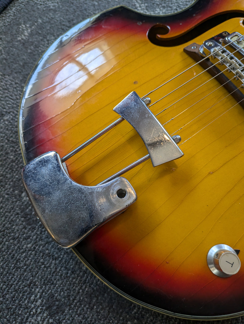 BlackJack Viola Electric Guitar Hollowbody Sunburst c1966-67 Japan