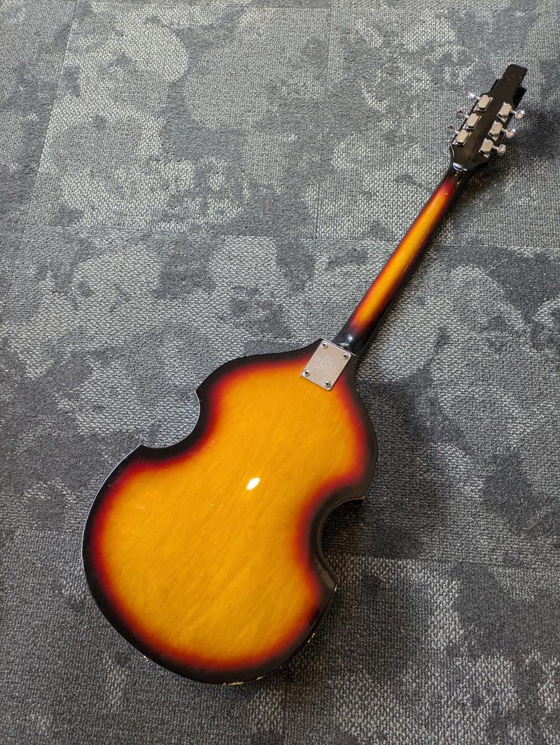 BlackJack Viola Electric Guitar Hollowbody Sunburst c1966-67 Japan