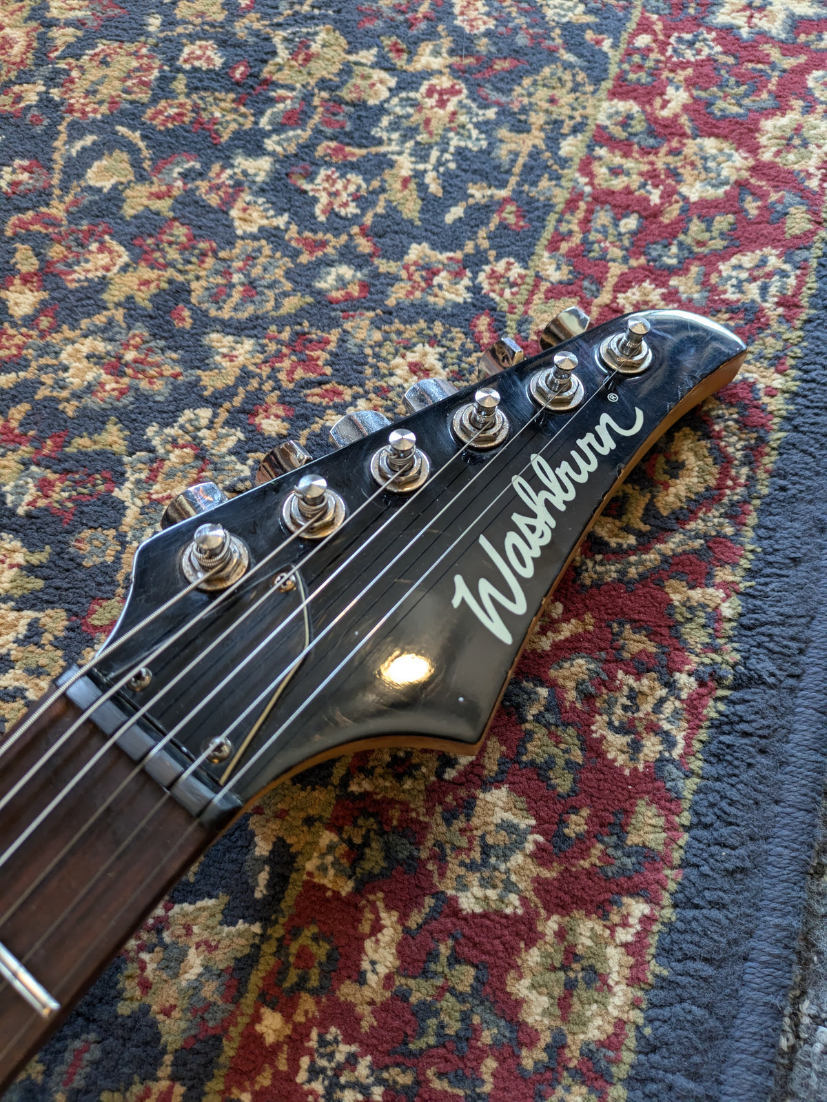 Washburn WR-150 HSS Electric Guitar c1990s Light Blue #NA