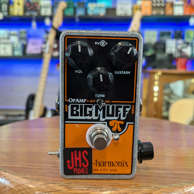 JHS Electro-Harmonix Op Amp Big Muff Pi Reissue with "Pumpkin Patch" Mod 2018