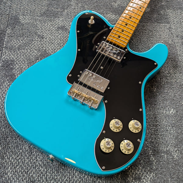 Fender American Professional II Telecaster Deluxe 2022 Miami Blue w/Gator Case #US22077647