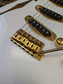 Warmoth Semi-Hollow S-Style Pearl White Electric Guitar w/Van Zandt Blues Pickups