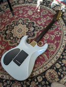 Warmoth Semi-Hollow S-Style Pearl White Electric Guitar w/Van Zandt Blues Pickups