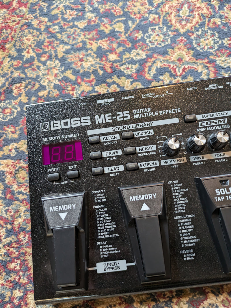 Boss ME-25 Multi Effects Pedal 2010