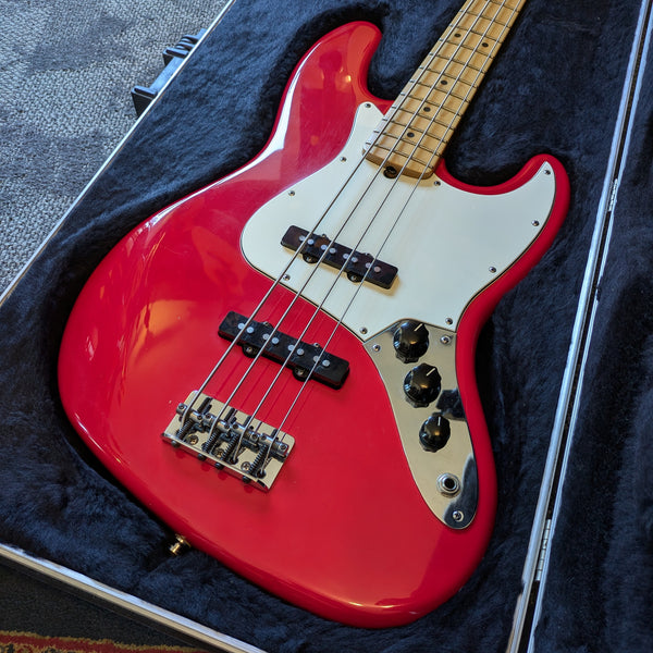 Fender American Standard Jazz Bass 2001 Hot Rod Red w/Case #Z0125648