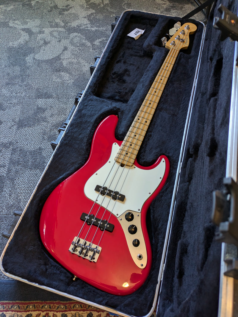 Fender American Standard Jazz Bass 2001 Hot Rod Red w/Case