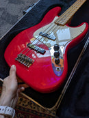 Fender American Standard Jazz Bass 2001 Hot Rod Red w/Case