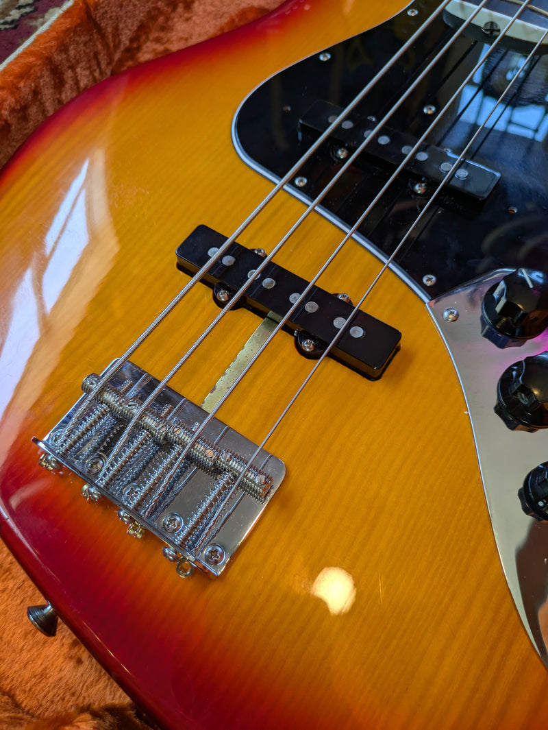 Fender Rarities Series Flame Ash Top American Original '60s Jazz Bass 2019 Plasma Red Burst w/Case & COA