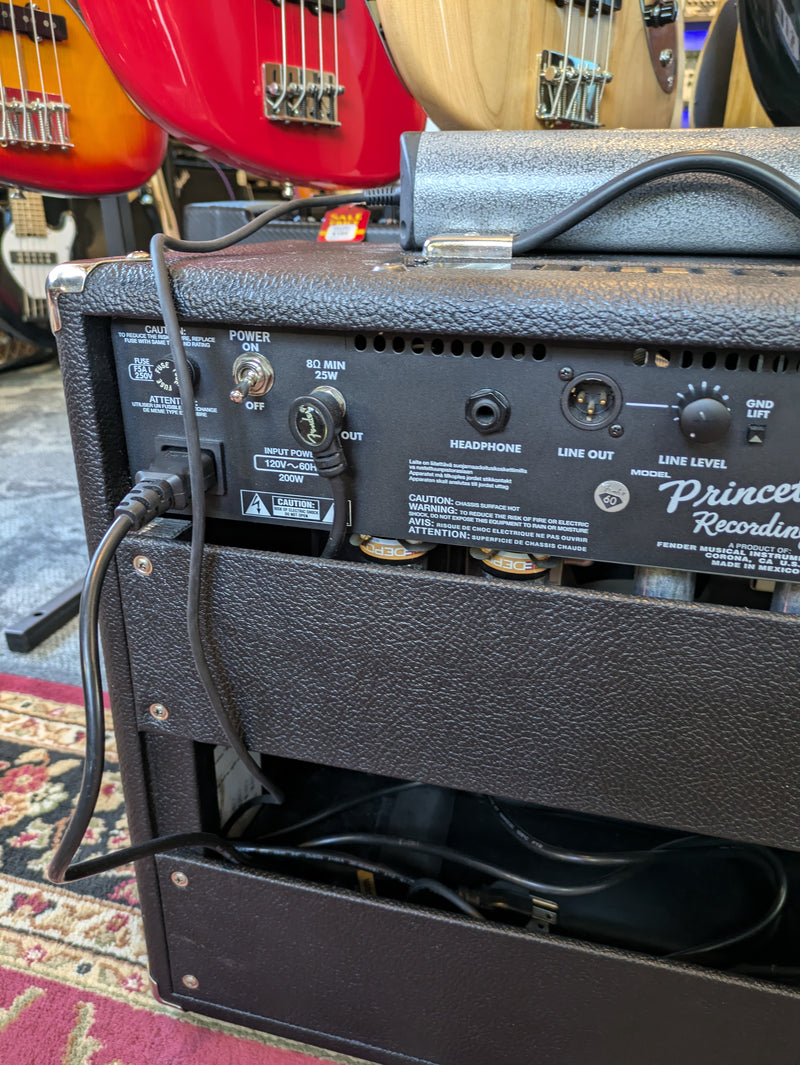 Fender Princeton Recording Amp 15-Watt 1x10" Guitar Combo w/Footswitch & Cover