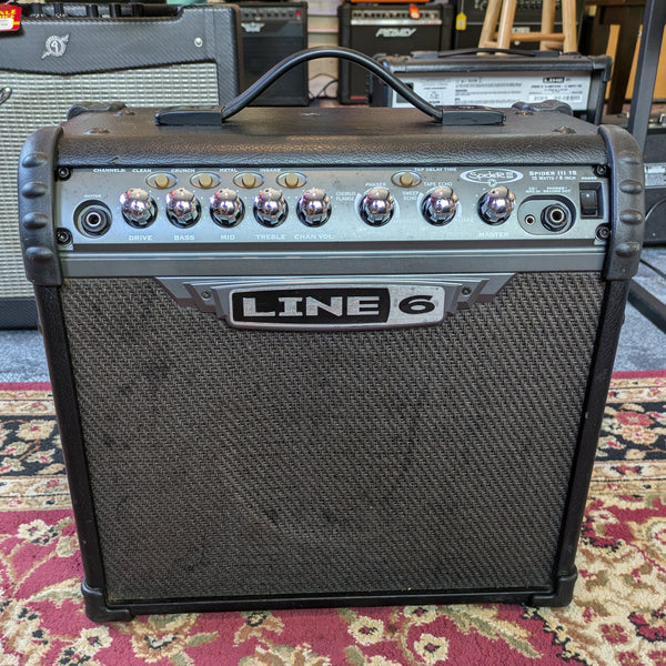 Line 6 Spider III 15 15-Watt 1x8" Digital Modeling Guitar Practice Amp #A821S5819048996