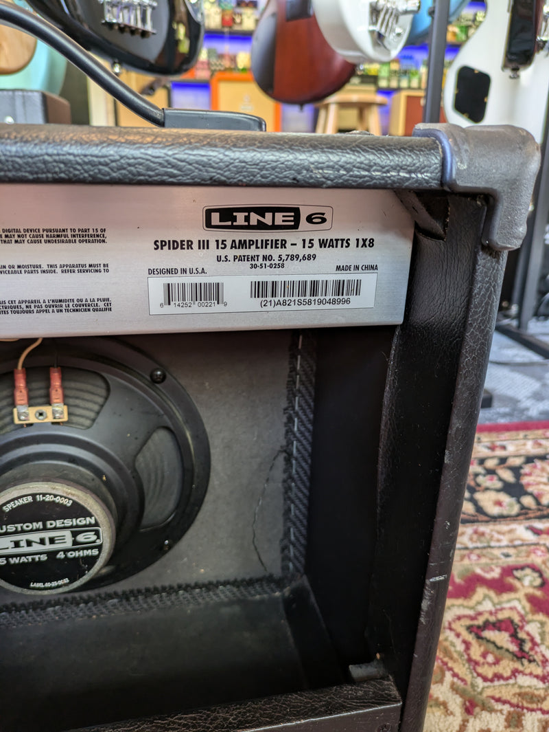 Line 6 Spider III 15 15-Watt 1x8" Digital Modeling Guitar Practice Amp