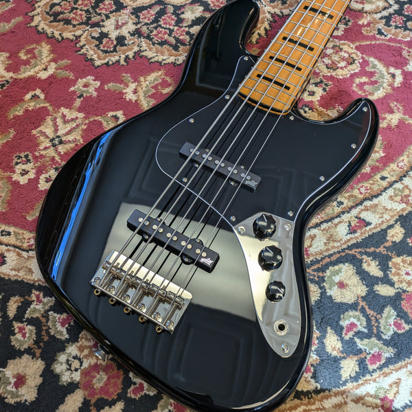 Squier Classic Vibe '70s Jazz Bass V Maple Fingerboard 2019 Black *Aguilar Pickups* #ICS19046674