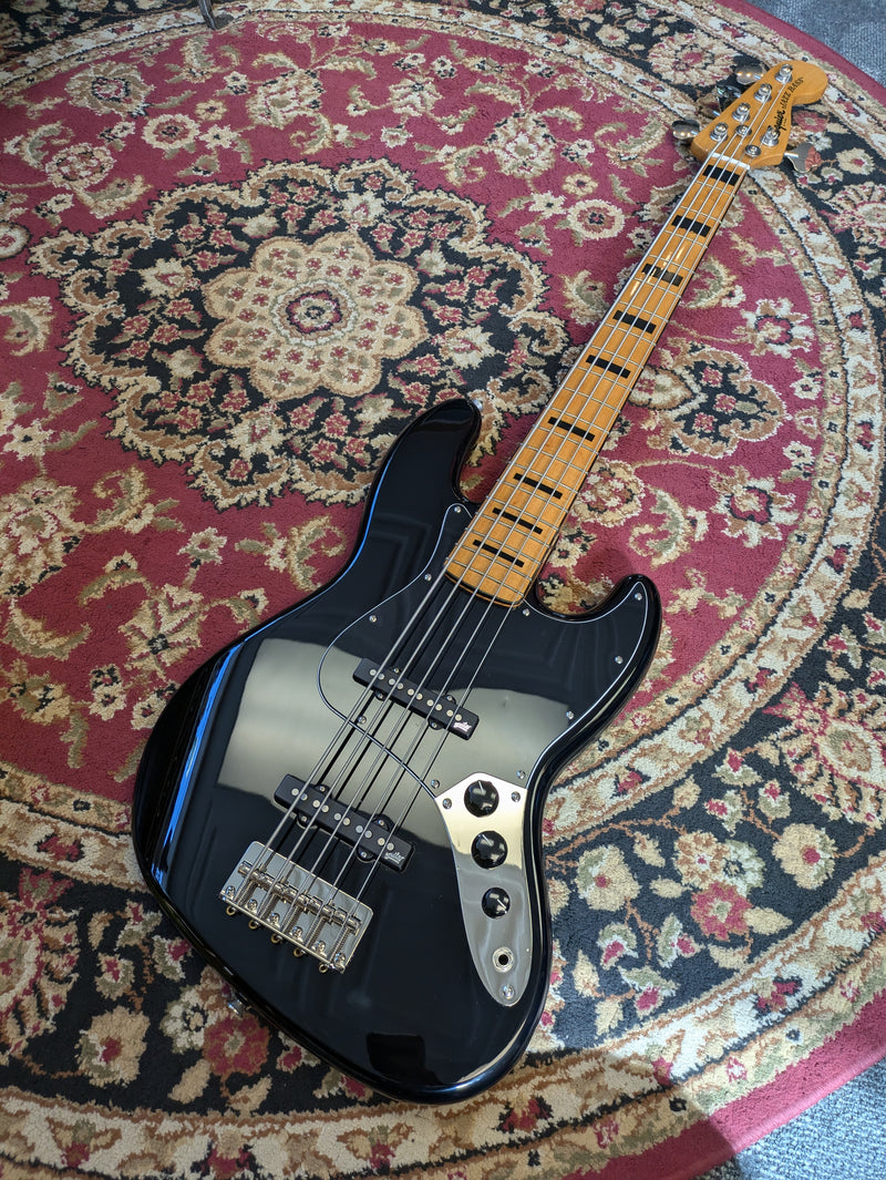Squier Classic Vibe '70s Jazz Bass V Maple Fingerboard 2019 Black *Aguilar Pickups*