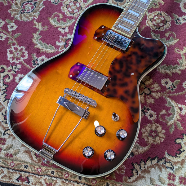 Eastwood Airline Tuxedo 2017 Hollowbody Electric Sunburst *Humbucker Custom* #1700030