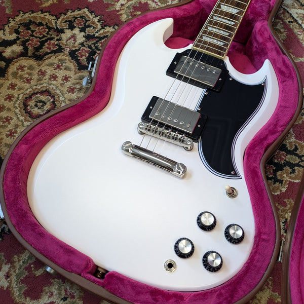 Epiphone '61 Les Paul SG Standard 2023 Aged Classic White w/Epiphone Case #23061530397