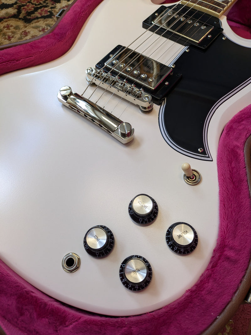 Epiphone '61 Les Paul SG Standard 2023 Aged Classic White w/Epiphone Case