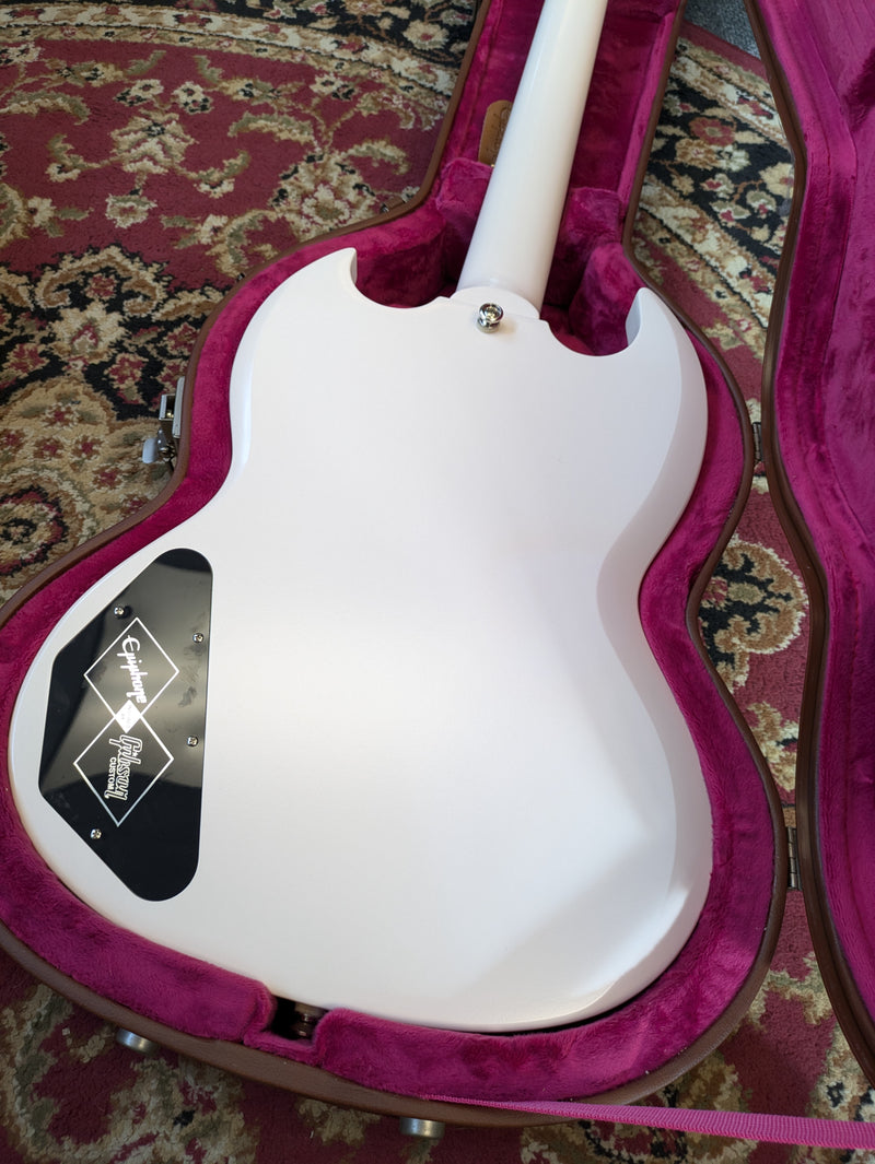 Epiphone '61 Les Paul SG Standard 2023 Aged Classic White w/Epiphone Case