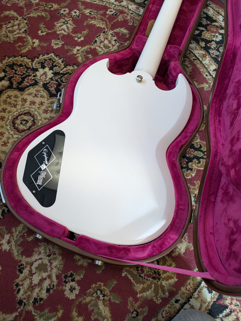 Epiphone '61 Les Paul SG Standard 2023 Aged Classic White w/Epiphone Case