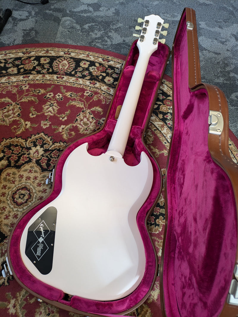 Epiphone '61 Les Paul SG Standard 2023 Aged Classic White w/Epiphone Case