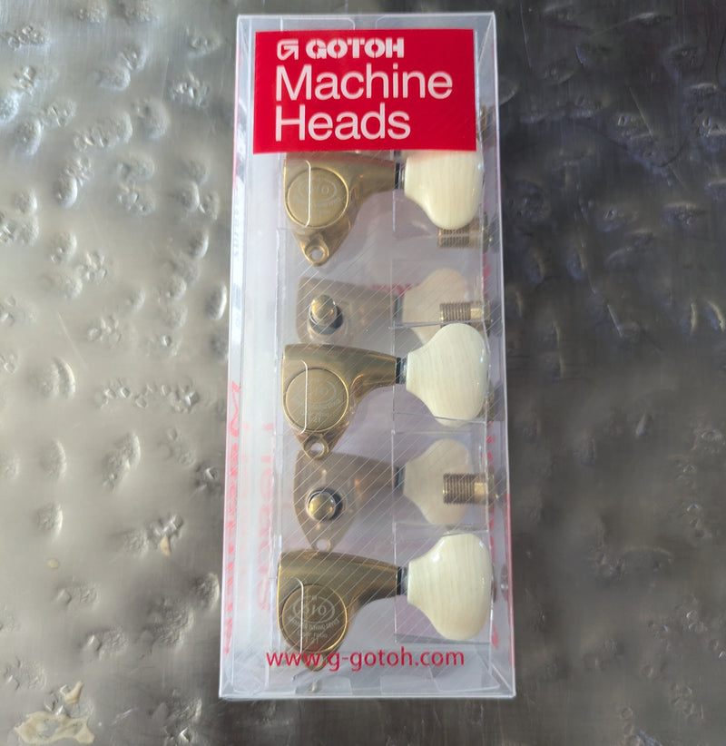 Gotoh SGV510Z-VL5 Tuning Keys Set 1:21 Ratio 3x3 X-FINISH GOLD