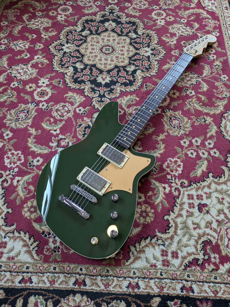 Reverend Descent RA Baritone Electric Guitar Army Green