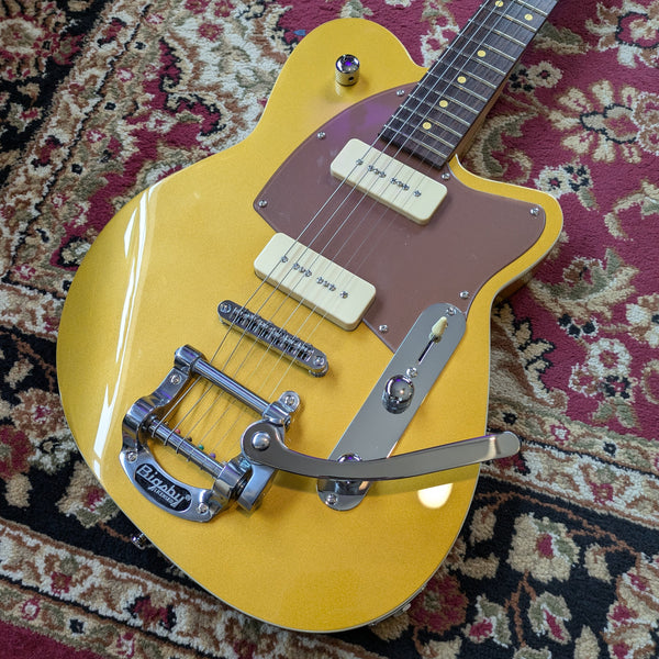 Reverend Charger 290 Electric Guitar Venetian Gold Rosewood Neck #65503