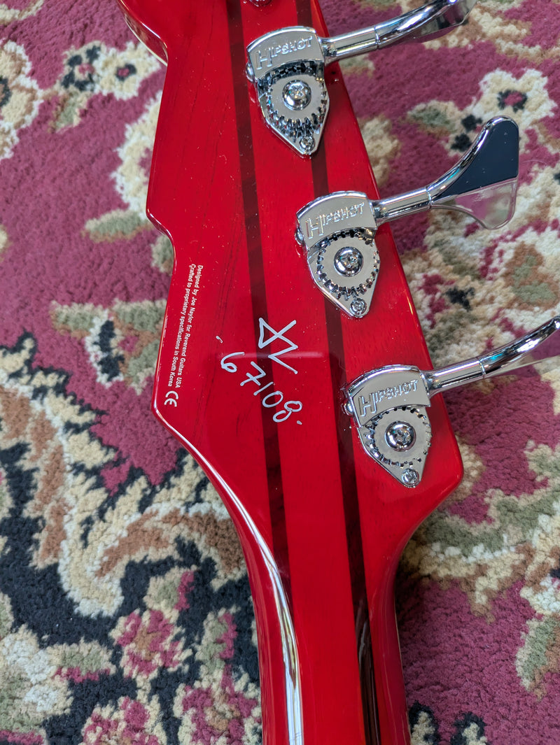 Reverend Thundergun Electric Bass Transparent Cherry