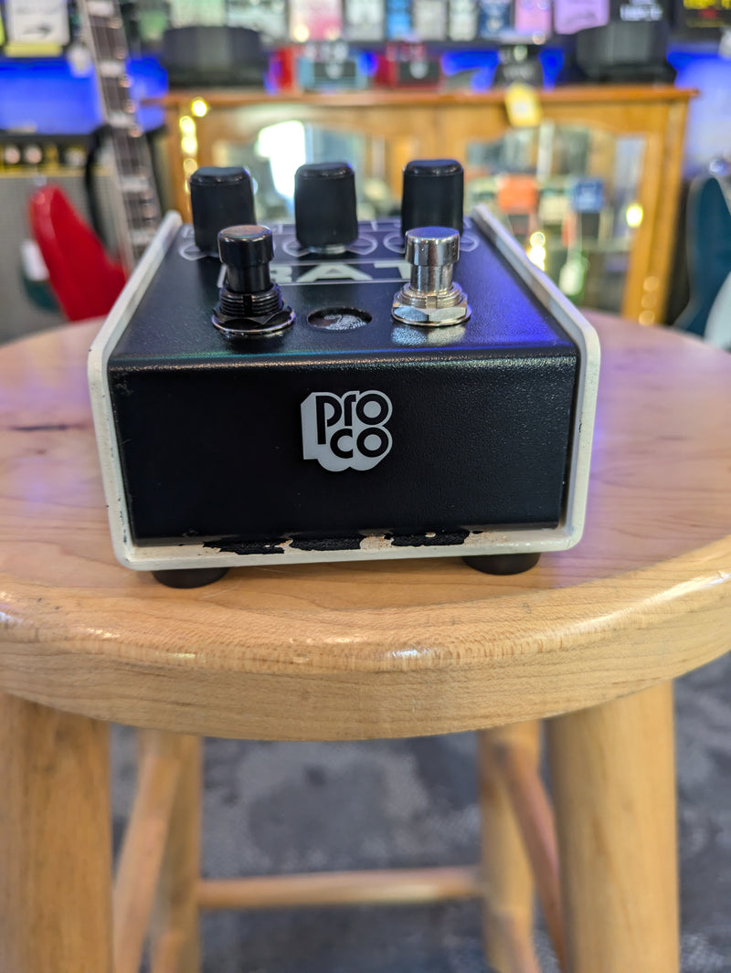 ProCo RAT 2 Distortion Fuzz Pedal *CCG Custom White/Clean Blend/Jerry Blaster Mods*