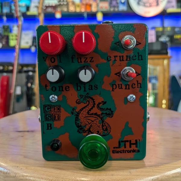 JTH Electronics Beefy Typhon Germanium+Silicon Fuzz Army Green/Rust #139